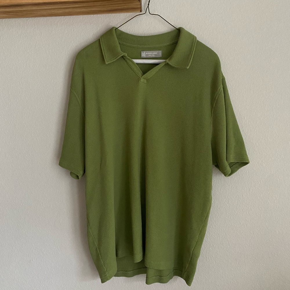 Everlane Mens Waffle Polo
